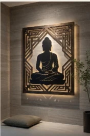 Decorative metal wall art concept